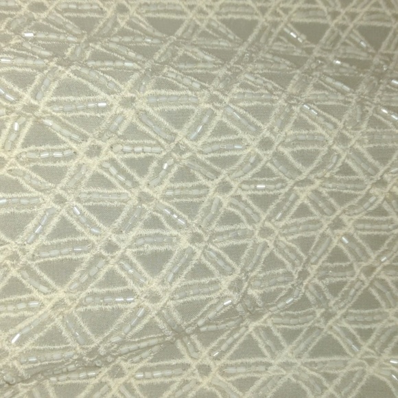 Lucky Brand sheer beaded white sleeveless size small shirt - Picture 4 of 9